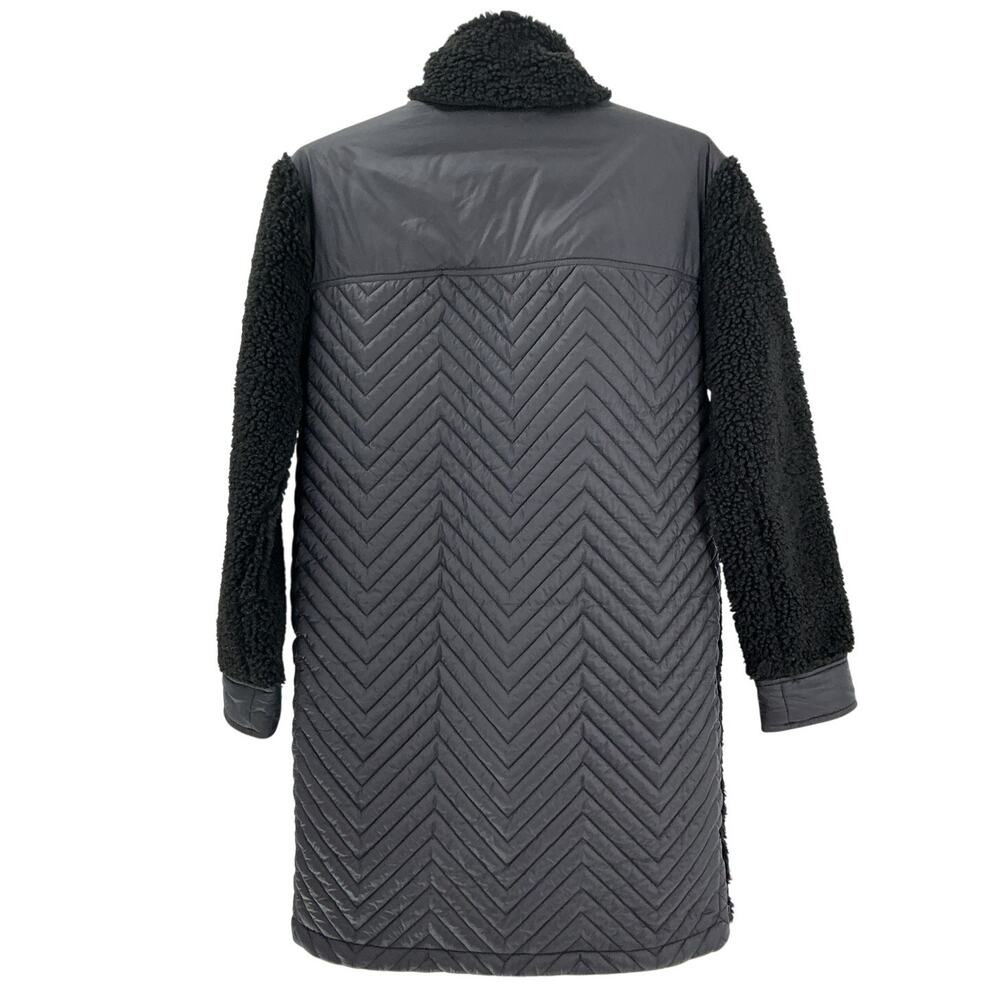 Athleta Plush Black Cozy Day Hybrid Coat Size XS - Picture 3 of 4